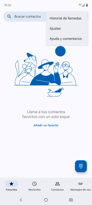 Seleccione Ajustes