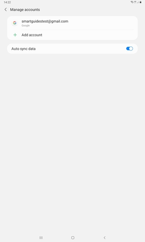 Select your Google account