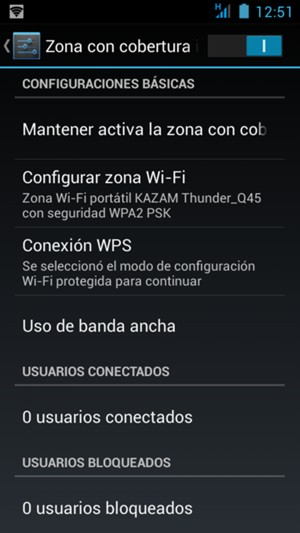 El teléfono ha sido configurado para su uso como módem