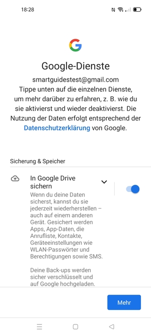 Wählen Sie Mehr