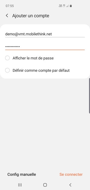 Saisissez votre adresse e-mail et votre mot de passe. Sélectionnez Se connecter