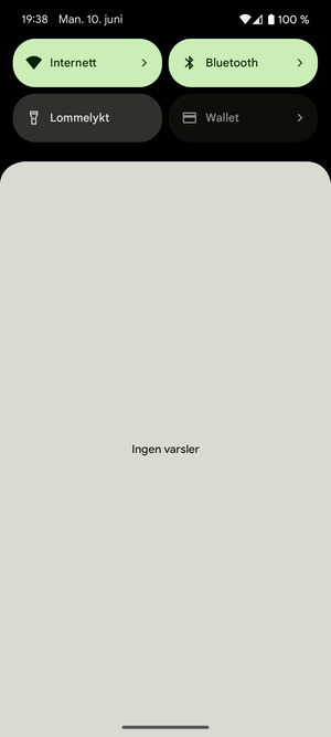 Dra ned toppmenyen igjen