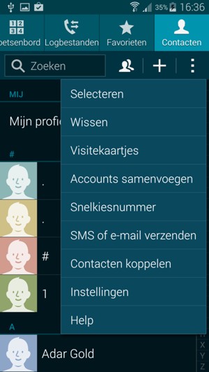 Als u dit scherm ziet, selecteer Instellingen