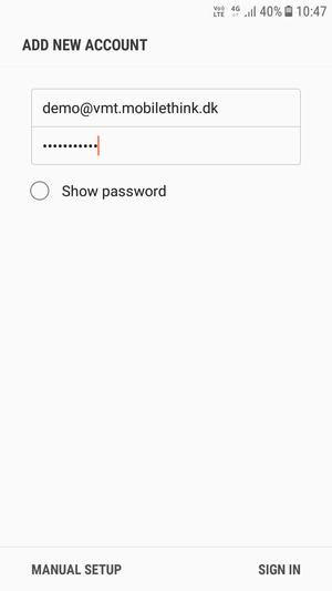 Enter your Email address and Password. Select SIGN IN