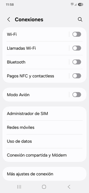 Seleccione Wi-Fi