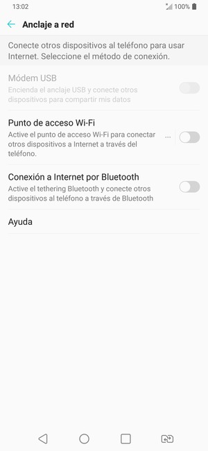 Seleccione Punto de acceso Wi-Fi