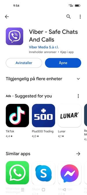 Velg Åpne