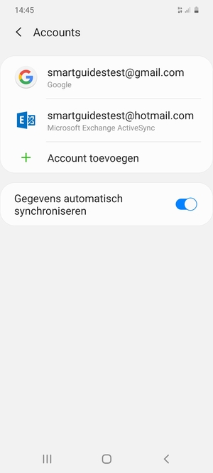 Selecteer uw Google-account