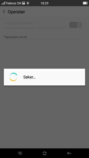 Vent til søket til ferdig