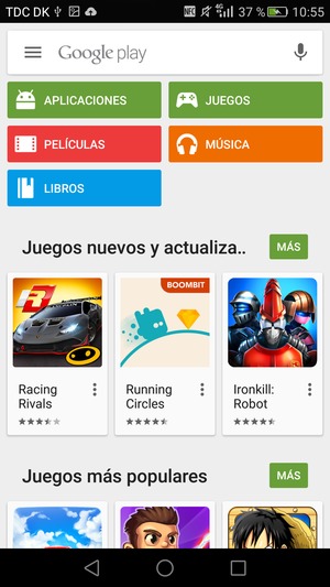 Seleccione la barra de Búsqueda