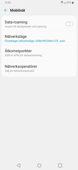 Välj Åtkomstpunkter