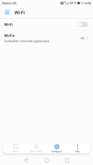Slå på Wi-Fi