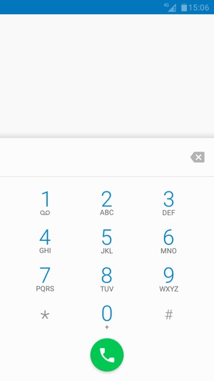 Premi e tieni premuto il numero 1