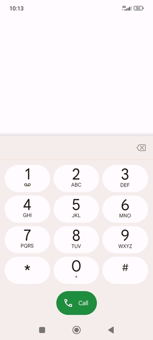Press and hold the number 1