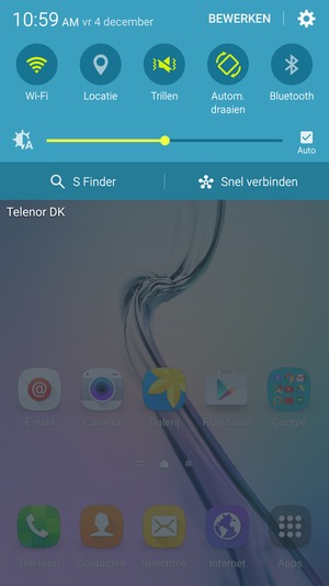 Selecteer Trillen om te veranderen naar stille modus