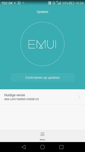 Selecteer Controleren op updates