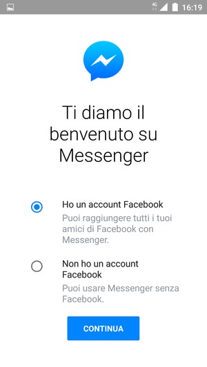 L'app è pronta per l'uso