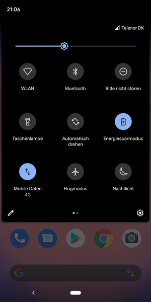 Wählen Sie die Einstellungen-Taste