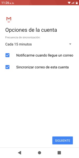 Seleccione SIGUIENTE