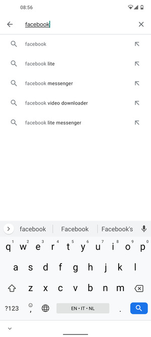 Enter the app name and select Search