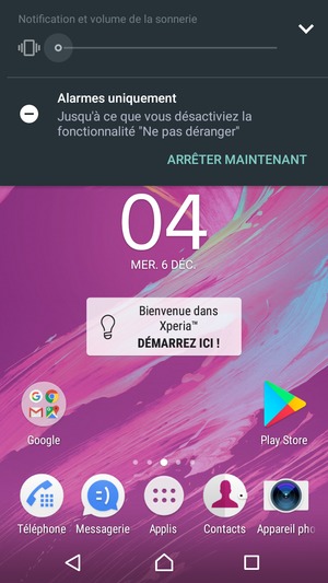 Appuyez une fois de plus pour passer en mode silencieux