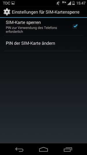 Wählen Sie PIN der SIM-Karte ändern