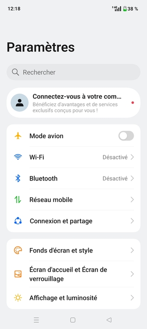 Sélectionnez Wi-Fi