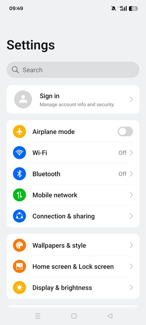 Select Mobile network