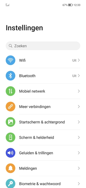 Selecteer Mobiel netwerk