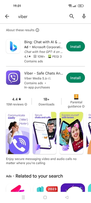 Select the app