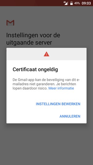 Selecteer INSTELLINGEN BEWERKEN