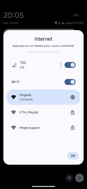 Désactiver le Wi-Fi