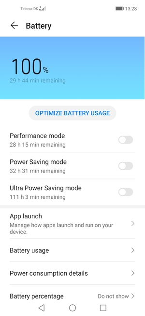 Turn on Power Saving mode