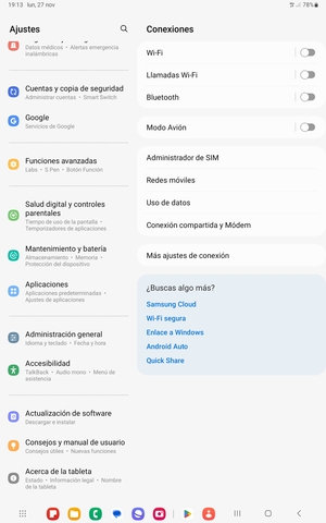 Desplácese y seleccione Actualización de software