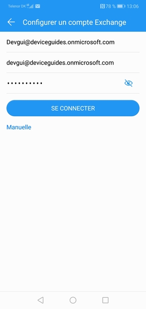 Saisissez votre adresse e-mail, votre nom d'utilisateur et votre mot de passe. Sélectionnez SE CONNECTER