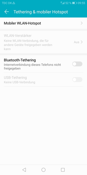 Wählen Sie Mobiler WLAN-hotspot