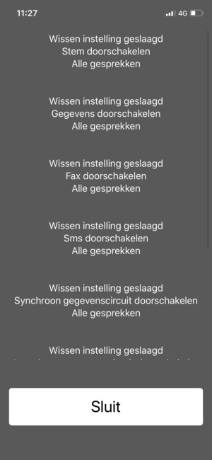 Selecteer Sluit