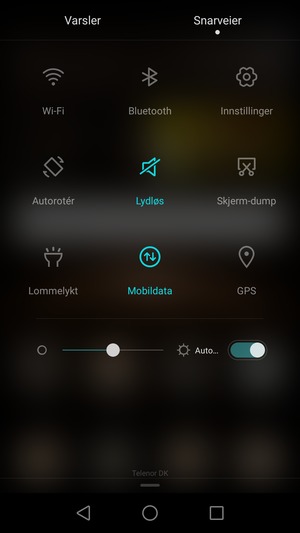 Velg Lydløs for å bytte til ringemodus igjen