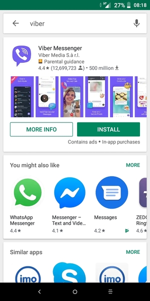 Select the app