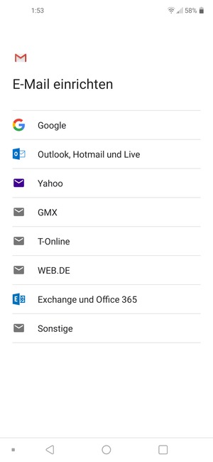Wählen Sie Sonstige