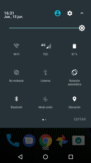 Seleccione Bluetooth