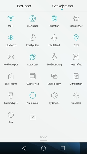 Slå Wi-Fi og Bluetooth fra