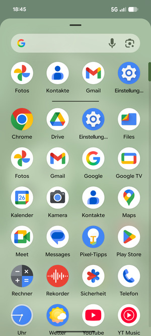 Wählen Sie Einstellungen