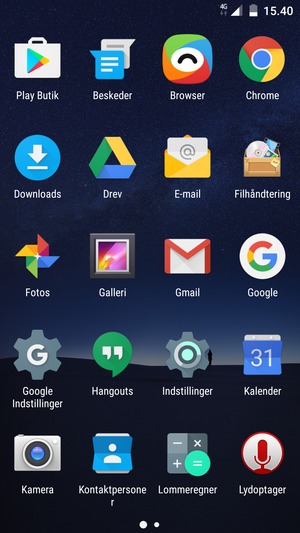 Vælg E-mail