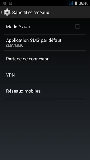 Sélectionnez Réseaux mobiles