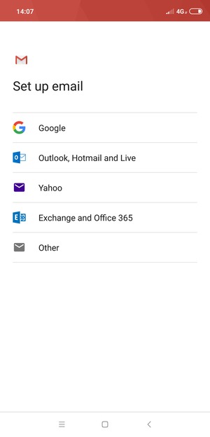 Select Exchange and Office 365