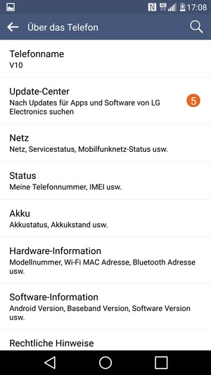 Wählen Sie Update-Center