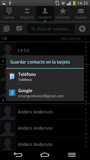 Seleccione su cuenta