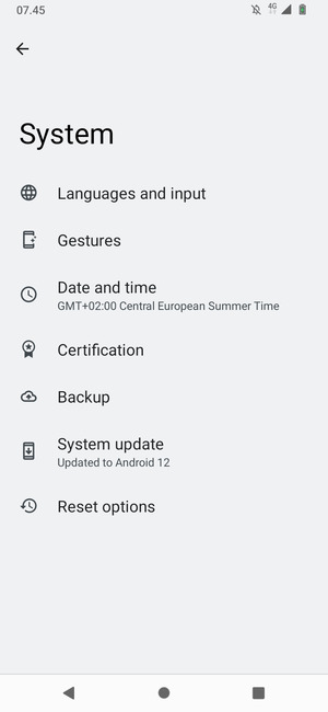 Select System update