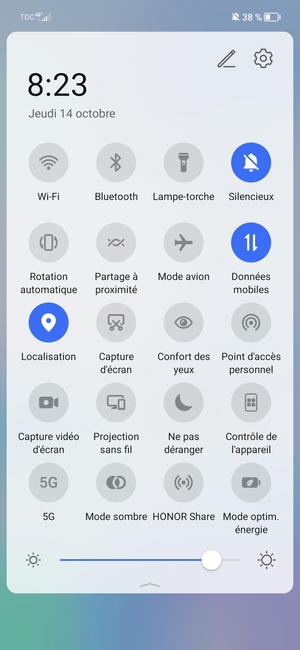 Sélectionnez Silencieux pour repasser en mode sonore